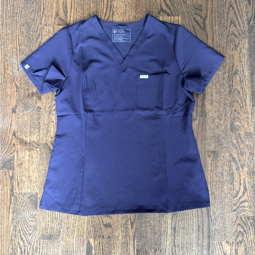 Figs Women's Navy Blue Catarina Scrub Top